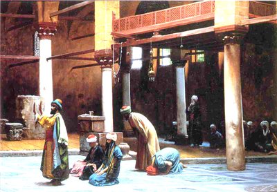 モスクでの祈り、1892 作： Jean Leon Gerome